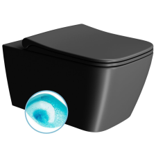 Sapho GSI NUBES SWIRLFLUSH fali WC. 35x55cm. dual-matt fekete fürdőszoba kiegészítő