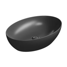 Sapho GSI PURA kerámiamosdó, pultra helyezhető, 60x16x42cm, matt fekete (884226) fürdőszoba kiegészítő
