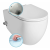 Sapho INFINITY fali WC bidé funkcióval, hidegvizes, Rimless, 36,5x53 cm (10NFS1001I)