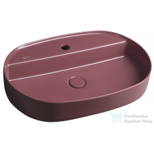 Sapho INFINITY OVAL kerámiamosdó, 60x40cm, gesztenye vörös (10NF65060-2R) szaniter