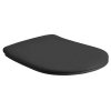 Sapho KERASAN NOLITA SLIM WC-ülőke, Soft Close, duroplast, matt fekete