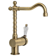 Sapho KIRKÉ CRYSTAL mosogató-csaptelep, bronz 190/205/285mm, bronz csaptelep