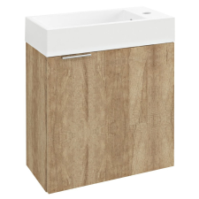 Sapho LATUS IV mosdótartó szekrény, balos/jobbos, 49,5x50x24,5cm, Alabama tölgy fürdőkellék
