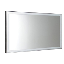 Sapho LUMINAR tükör aluminium kerettel, LED világítással, 1200x550mm, króm bútor