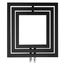 Sapho MONOPOLI fürdőszobai radiátor, 600x600mm, 312W, struktúrált antracit (PO606A) fűtőtest, radiátor