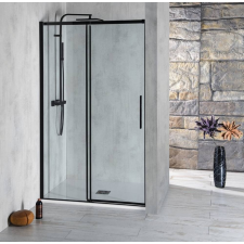 Sapho POLYSAN ALTIS LINE zuhanyajtó, 1100mm, matt fekete, transzparent üveg (AL3912B) kád, zuhanykabin