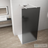 Sapho POLYSAN ESCA WHITE MATT Walk-in zuhanyfal, szabadonálló, füst üveg, 1100mm (ES1411-07)