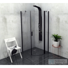Sapho POLYSAN ZOOM LINE BLACK íves zuhanykabin, 90x90 cm, jobbos, fekete ZL2615BR kád, zuhanykabin