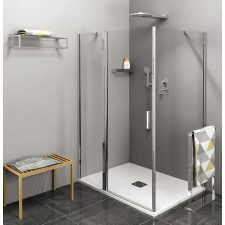 Sapho POLYSAN ZOOM LINE oldalfal, 900mm, transzparent, króm kád, zuhanykabin