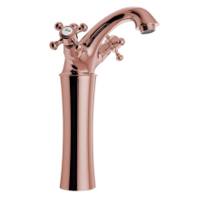 Sapho REITANO ANTEA magasított mosdócsaptelep automata leersztővel, 245mm, rózsa arany (3177L) csaptelep