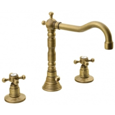 Sapho REITANO ANTEA mosdócsaptelep, 3 részes, bronz (3226) csaptelep