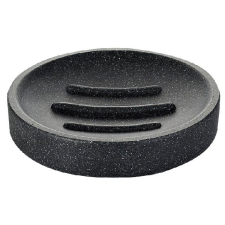  Sapho RIDDER STONE szappantartó, black 22010310 fürdőszoba kiegészítő