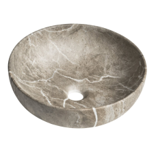 Sapho RONDANE pultra szerelhető kerámiamosdó. túlfolyó nélkül. átm.:41cm. breccia márvány szaniter