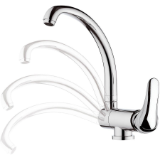 Sapho SALY dönthető Mosogató-csaptelep, króm csaptelep