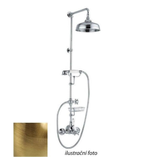 Sapho SASSARI zuhanyoszlop termosztátos csapteleppel, szappantartóval, fej- és retró kézizuhannyal, 1250mm, bronz (SR322BR) kád, zuhanykabin