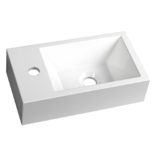  Sapho SMALL AMAROK öntöttmárvány mosdó, balos, 40x11x22cm, (AR400) szaniter