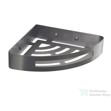 Sapho SMART sarokpolc zuhanyzóba, 210x45x210mm, gun metal (247981) fürdőszoba kiegészítő