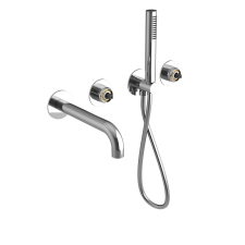 Sapho ULTRAMIX falba süllyesztett csaptelep test kifolyócsővel, kézizuhannyal, króm csaptelep