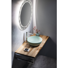 Sapho WOODY tömörfa pult, 1200x28x500mm, natúr tölgy fürdőkellék