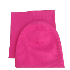 Sapka-sál szett pink 49-50 cm gyerek sapka