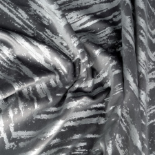  Sara bársony sötétítő függöny Acélszürke/ezüst 140x250 cm lakástextília