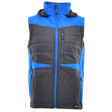 Sara Comfort Plus Bélelt Téli Mellény Sötétszürke/Égkék - 3XL