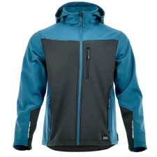 Sara Comfort Plus Softshell Kabát Fekete/Kék - M munkaruha