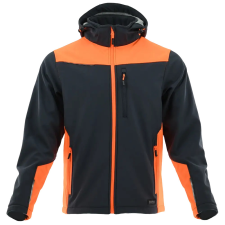 Sara Comfort Plus Softshell Kabát Fekete/Narancssárga - XL munkaruha