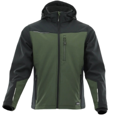 Sara Comfort Plus Softshell Kabát Zöld/Fekete - 2XL