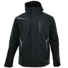 Sara Comfort Winter Bélelt Softshell Munkás kabát Fekete/Szürke - 2XL