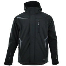 Sara Comfort Winter Bélelt Softshell Munkás kabát Fekete/Szürke - S munkaruha