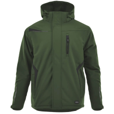 Sara Comfort Winter Bélelt Softshell Munkás kabát Zöld/Fekete - 2XL munkaruha