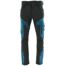 Sara Comfort Winter Bélelt Softshell Munkásnadrág Fekete/Petrol kék - L