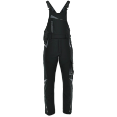 Sara Comfort Winter Bélelt Téli Softshell Kantáros nadrág Fekete/Szürke - 3XL