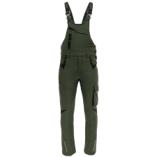 Sara Comfort Winter Bélelt Téli Softshell Kantáros nadrág Zöld/Fekete - S munkaruha