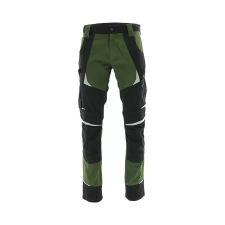 Sara Cottonflex deréknadrág - zöld - fekete munkaruha