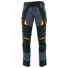 Sara Cottonflex Sötétszürke/Narancs Munkásnadrág - 44
