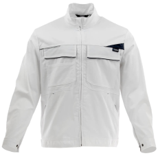 Sara King Flex Fehér/Szürke Munkavédelmi kabát - 56