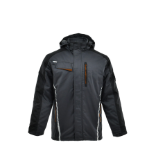 Sara Standard Winter bélelt hosszú kabát - sötétszürke munkaruha