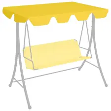 Sárga csere ponyva kerti hintaágyhoz 188/168 x 145/110 cm kerti tárolás