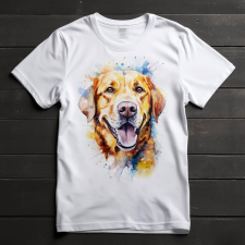  Sárga labrador póló (Férfi)(Színes) férfi póló