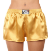  Sárga szatén női boxeralsó Styx klasszikus gumi (L685) 3XL