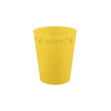 Sárga Yellow micro prémium műanyag pohár 250 ml konyhai eszköz