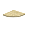  Sarok laminált polc sonoma tölgy 25 cm x 25 cm x 1,8 cm