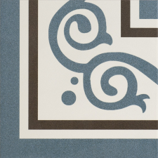  Sarok Peronda FS Patchworks patchwork Berkeley slate blue 22,5x22,5 cm matt TBERKELEYSBL járólap
