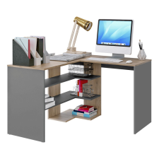 Sarok számítógépasztal, artisan tölgy/grafit, TAMARI íróasztal