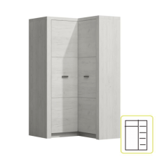  Sarokszekrény 14, kőris fehér, INFINITY 14 bútor