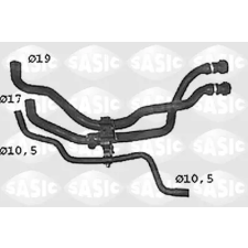 SASIC hűtőcső SWH4308 autóalkatrész