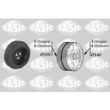 SASIC Szíjtárcsa, főtengely SASIC 2150028 kormányvezérlő és kiegészítői