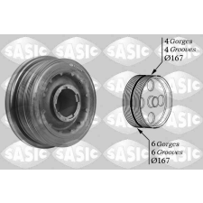 SASIC Szíjtárcsa, főtengely SASIC 2156034 autóalkatrész